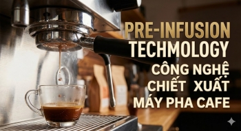 PRE-INFUSION TRONG MÁY PHA CÀ PHÊ